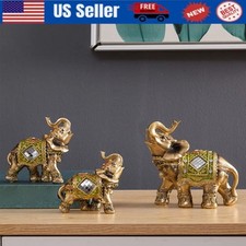 Resin Elephant Ornaments Household Resin Craft Ornament for Living Room Bedroom