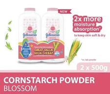 Johnson's Baby Blossoms Baby Powder (500gx2) 2PCS Johnson’s Baby Powder