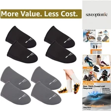 3mm Thickened Toe Neoprene Warmers - 4 Pairs Foot Warmers for Men Women Winte...