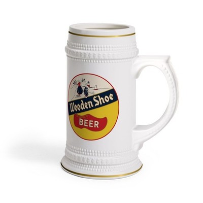 Wooden Shoe Beer Star Beverage Co. Minster Ohio Retro Breweriana Ceramic Stein