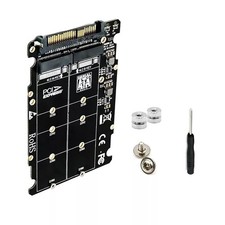 1PCS M.2 NVME SSD Key M  NGFF SATA SSD Key B to U.2 SFF-8639 For Adapter Module