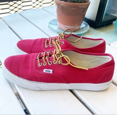 VANS AUTENTICHE SNEAKERS SLIM ESCURSIONISTA PEPERONCINO UOMO TAGLIA 9