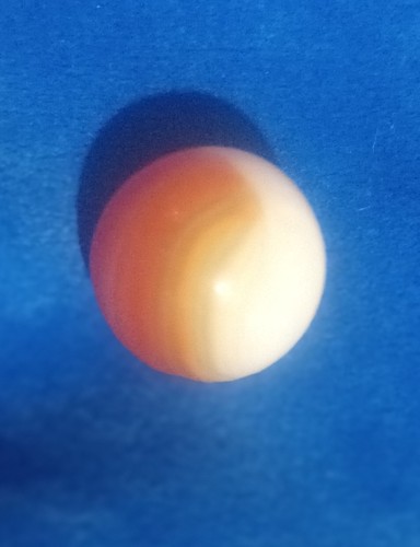 Vintage Small Akro Patch Pee Wee Marble .44 Orange White - Picture 11 of 15