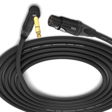 x'FT Mogami 2549 Neutrik Gold XLR Female to Angle 1/4 TRS Sound AUDIO Star Cable