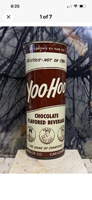 Vintage Yoo-Hoo 1963 NY Yankees pre-zip steel can, Mantle, Berra, Ford !!!