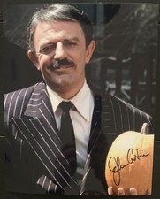 John Astin SIGNED 8x10 Gomez Addams Rare Addams Family (1964)