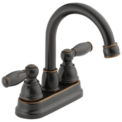 Delta P299685LF-OB Bathroom Faucet 2-Handle Oil Rubbed Bronze Pop-Up Drain