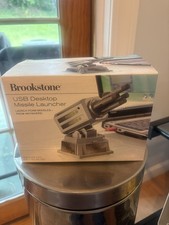 Brookstone Computer Desktop Foam Missile Launcher *Untested*