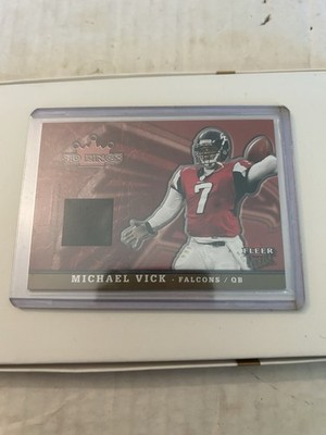 Fleer Ultra 2005 Td Kings Michael Vick Falcons TK/MV Gold Jersey MEM /250