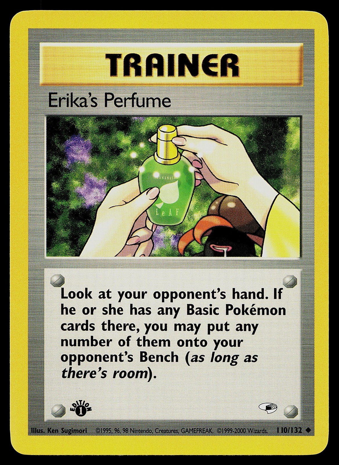 Pokemon Card - Erika's Perfume Gym Heroes 1st Edition 110/132 Uncommon