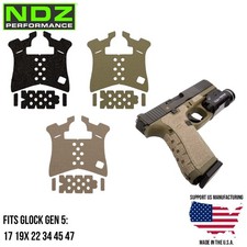 NDZ Glock Gen 5 17 19X 22 34 45 47 PRO Grip Tape Enhanced Granulate Texture Wrap
