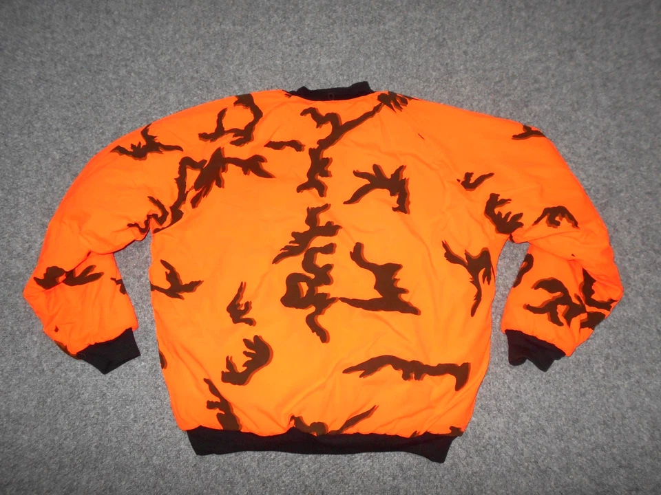 CHAQUETA AISLANTE FIELD & STREAM HOMBRE XL ALTA SEGURIDAD NARANJA CAZA CAMUFLAJE Foto 2 de 3