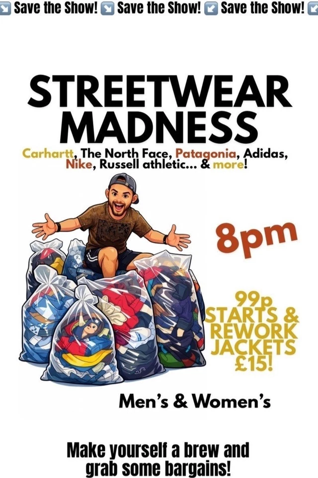 🔥 Branded Streetwear Madness🔥 99p Starts 🔥 Joggers, Tee's & More... 🔥
