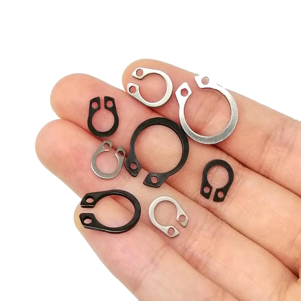 250/900 piezas M5-M20 eje cojinete clip de retención anillo a presión tipo C clip de círculo externo Foto 4 de 4