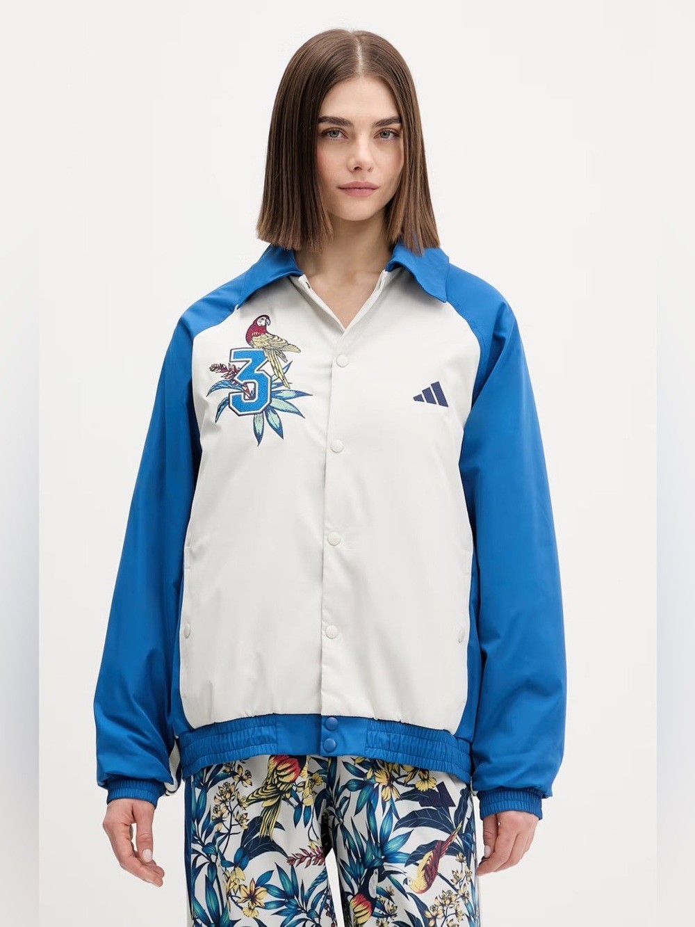*New* Farm Rio x Adidas Prm Coat, Size Small