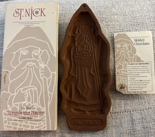 Vintage 1993 St Nick Longaberger Pottery Christmas Cookie/Chocolate Mold Retired