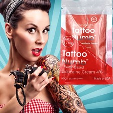 30g TattooNumb Numbing Cream Skin Numb Painless Tattooing Piercing ets 3 x 10g