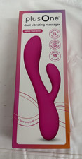 New Plus One Dual Vibrating Massager - Rechargeable, Waterproof, 10 Settings