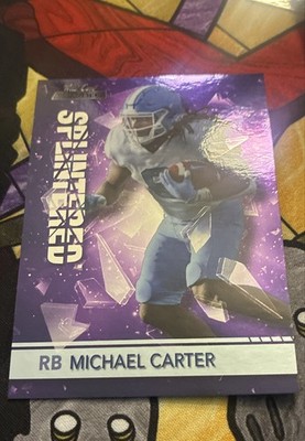 2021 Wild Card SPLINTERED Michael Carter Purple Pack Fresh