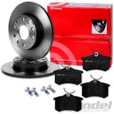 brembo BREMSSCHEIBEN 255mm + BELÄGE HINTEN für AUDI A4 8E B6 B7 + SEAT EXEO 3R