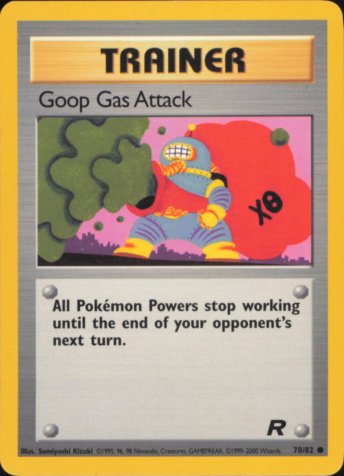 Goop Gas Attack 78/82 Common Team Rocket Pokemon Unlimited Lightly Played