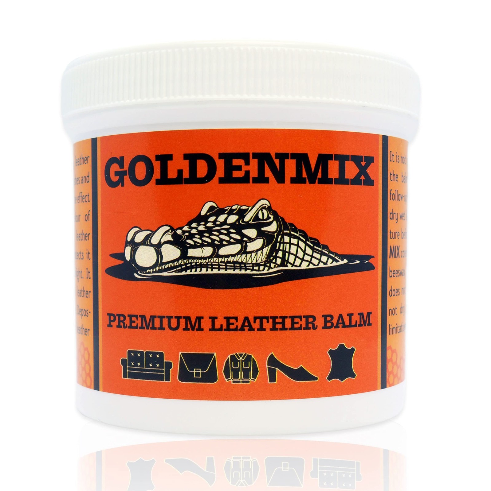 GOLDENMIX Beeswax Leather Care Balm - Protector, Conditioner, Polish, Cleaner...