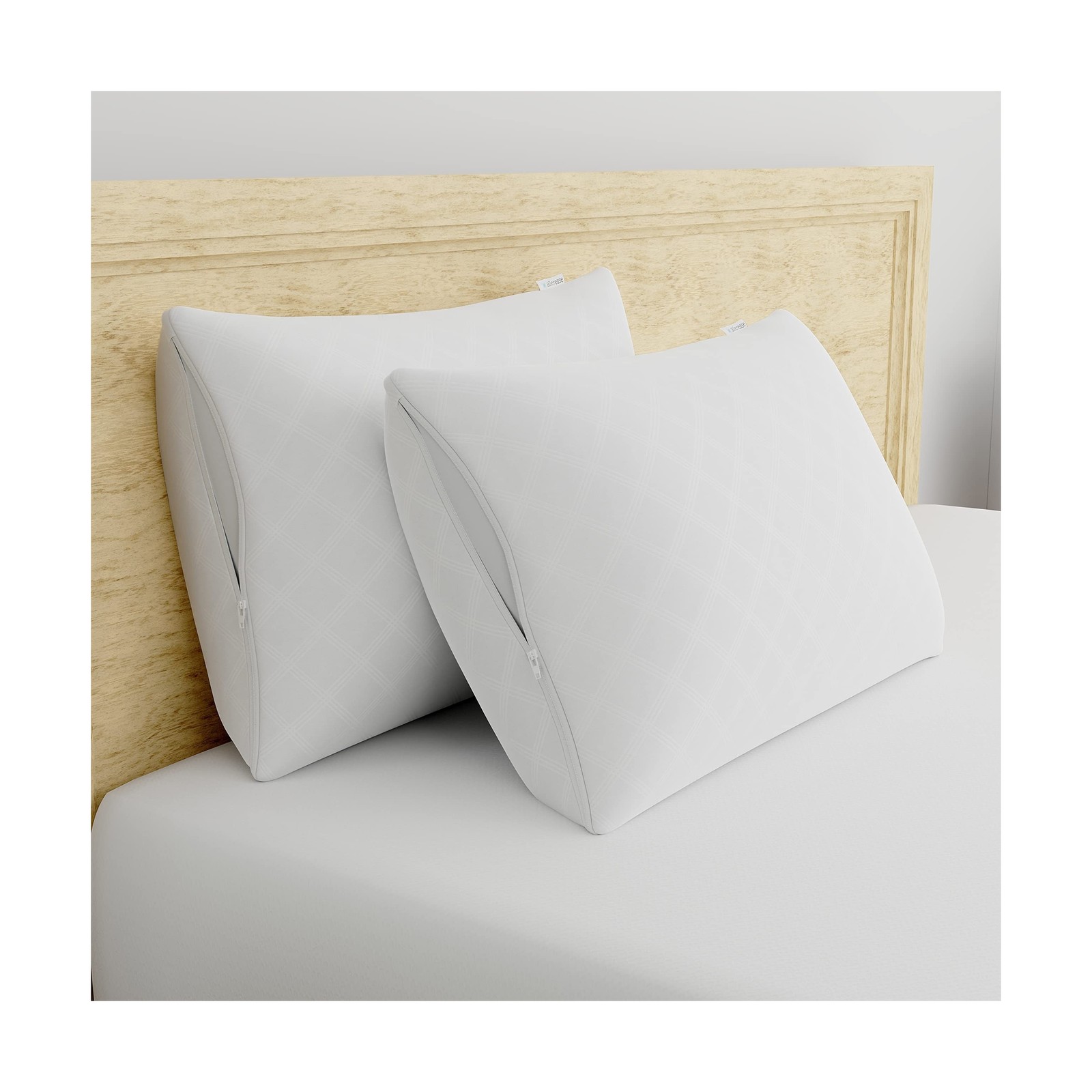 Set of 2 Standard/Queen AllerEase Pillow Protectors - Temperature B... Fast Ship