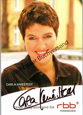 Original Autogramm Carla Kniestedt RBB /// Autograph signiert signed sign 315213