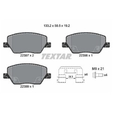 Satz Bremsbeläge Bremsklötze vorne für Fiat Tipo 356 | 24030012