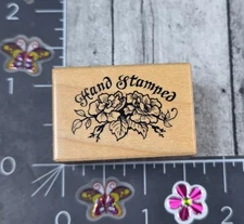 PSX Designs Hand Stamped Flowers B1136 1993 Rubber Stamp Wood #U114