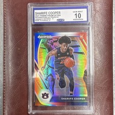 *COLOR MATCH* Sharife Cooper CGC 10 Panini 2021-22 Draft Picks Prizm Rookie