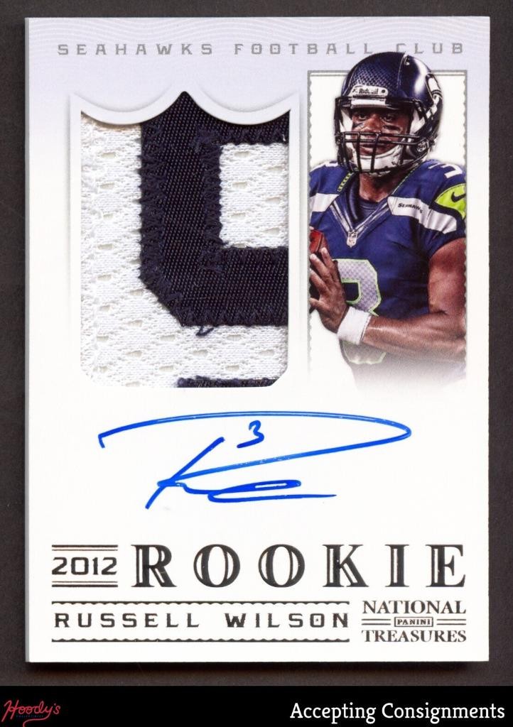 2012 Panini National Treasures #325 Russell Wilson RC RPA ROOKIE PATCH AUTO /99