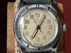 c1940's ROLEX OYSTER PERPETUAL CHRONOMETER REF 3372  BUBBLEBACK WATCH~KEEPS TIME