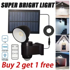 9900000lm LED Solar Street Light Security Flood Lamp Motion Sensor Outdoor Wall✨