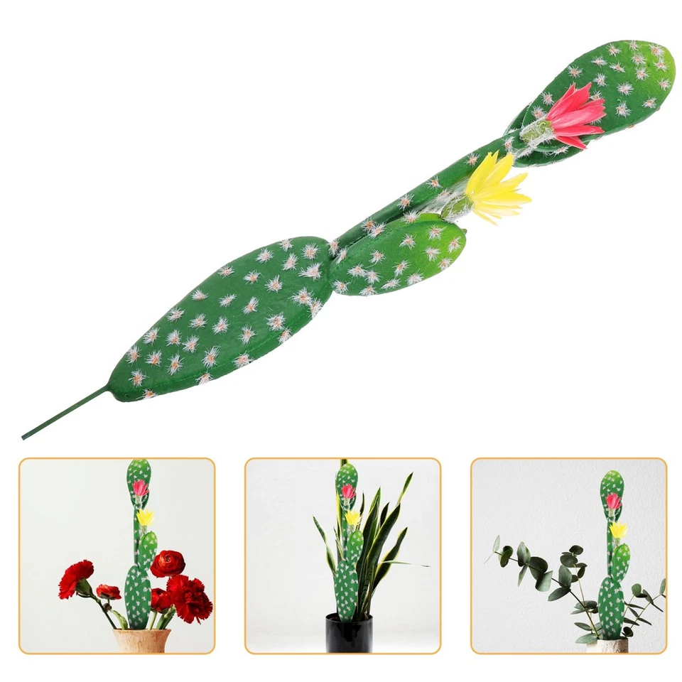 Cactus artificiels en plastique, plantes d'extérieur, décoration de Cactus, - Photo 1/4