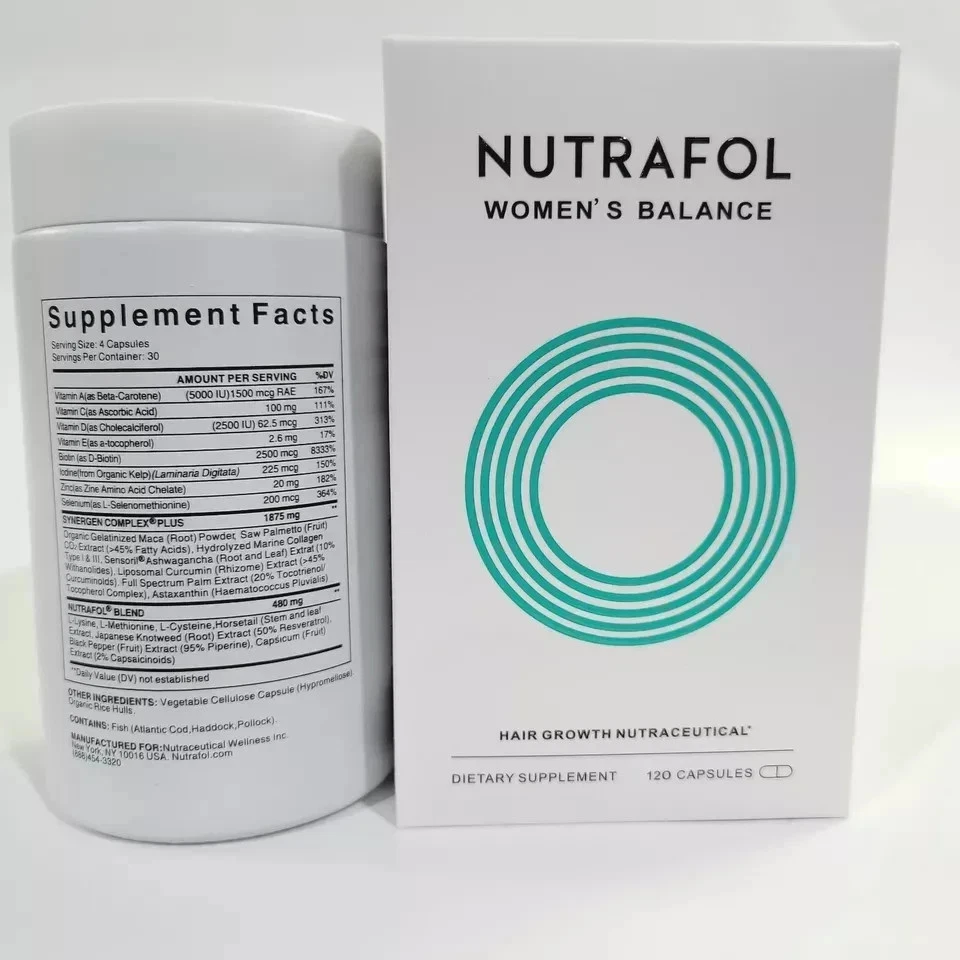 Nutrafol Women Hair Growth Nutraceutical Supplement 120 Capsules 100% Authentic - Image 2 of 3