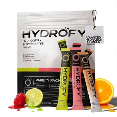 Hydrogen Water + Electrolytes Drink Mix - Variety Pack | H2 Hydration Packets...