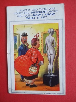 BAMFORTH Comic FETTE ÜBERGEWICHTIGE LADY GROSSER HINTERN ETWAS ANDERES ÜBER DICH MÄDCHEN