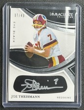 JSY# JOE THEISMANN 2025 PANINI IMMACULATE COLL #IEB-JTN EYE BLACK AUTO JSY# 7/49