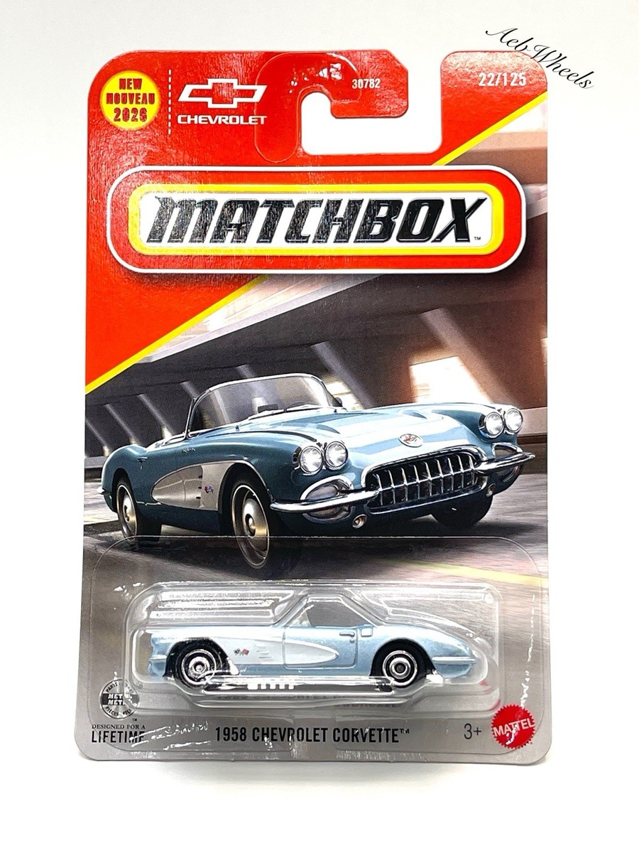 CHEVROLET CORVETTE 雑貨 2026 MATCHBOX 1958 Chevrolet Corvette 22/125 Metallic Blue | eBay