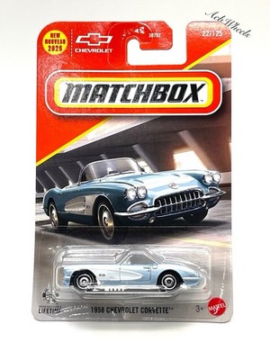 2026 MATCHBOX 1958 Chevrolet Corvette 22/125 Metallic Blue | eBay