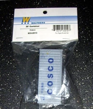 Walthers HO Scale 20' Corrugated Shipping Container Cosco (NEW)