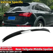Fit For AUDI Q5 2009-2017 8R Rear Tailgate Middle Spoiler Wing Sport Style Black
