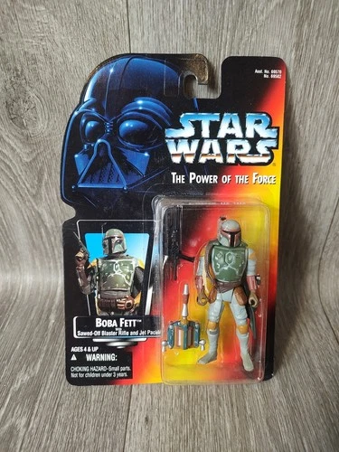 HASBRO Star Wars Power of the Force Boba Fett Green Card Holographic Image