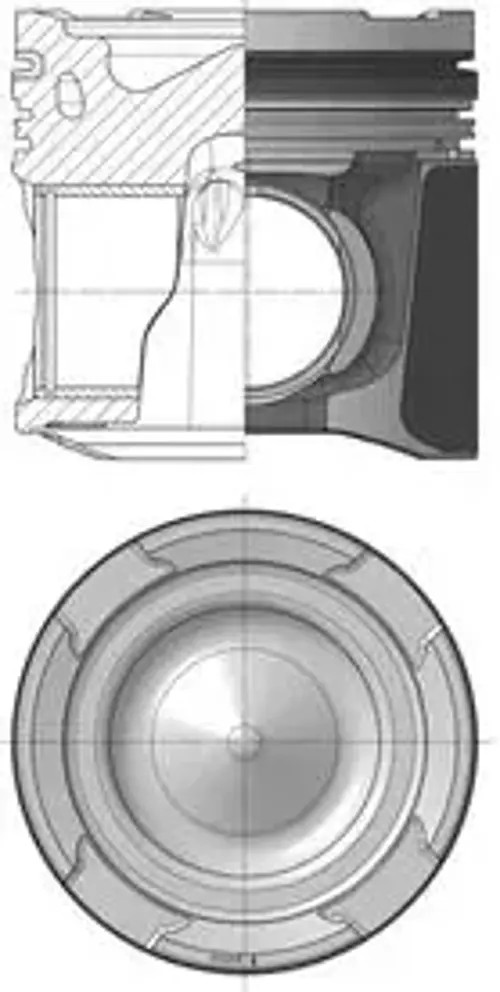 Engine piston 41474600 KOLBENSCHMIDT for FORD SSANGYONG