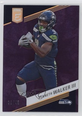 2023 Panini Donruss Elite Purple 38/49 Kenneth Walker III #64 1o97
