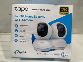 TP Link Tapo 2K Pan/Tilt Home Security Wi Fi Camera Motion Detection 2 Pack C210