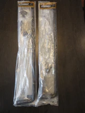 2 Everbilt 18" inch Cane Bolt Drop Rods, Steel Gate Hardware Ground Latch Black