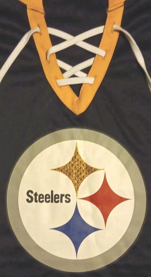 NFL Women XL Pittsburgh Steelers NWOT Jersey Short Sleeve V-Neck Stretch SKU 238 - Image 2 of 4