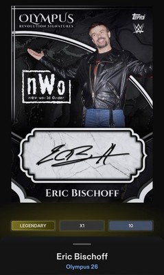 Eric Bischoff - Black 10cc Revolution Signature Legendary Slam WWE Olympus 26